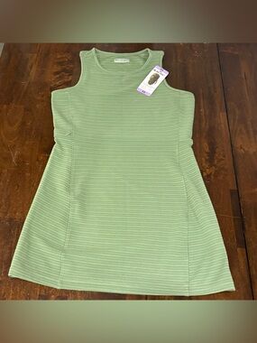 NWT HI-TEC Green Two-Tone Sleeveless Ottoman Dress Women’s Size XS
